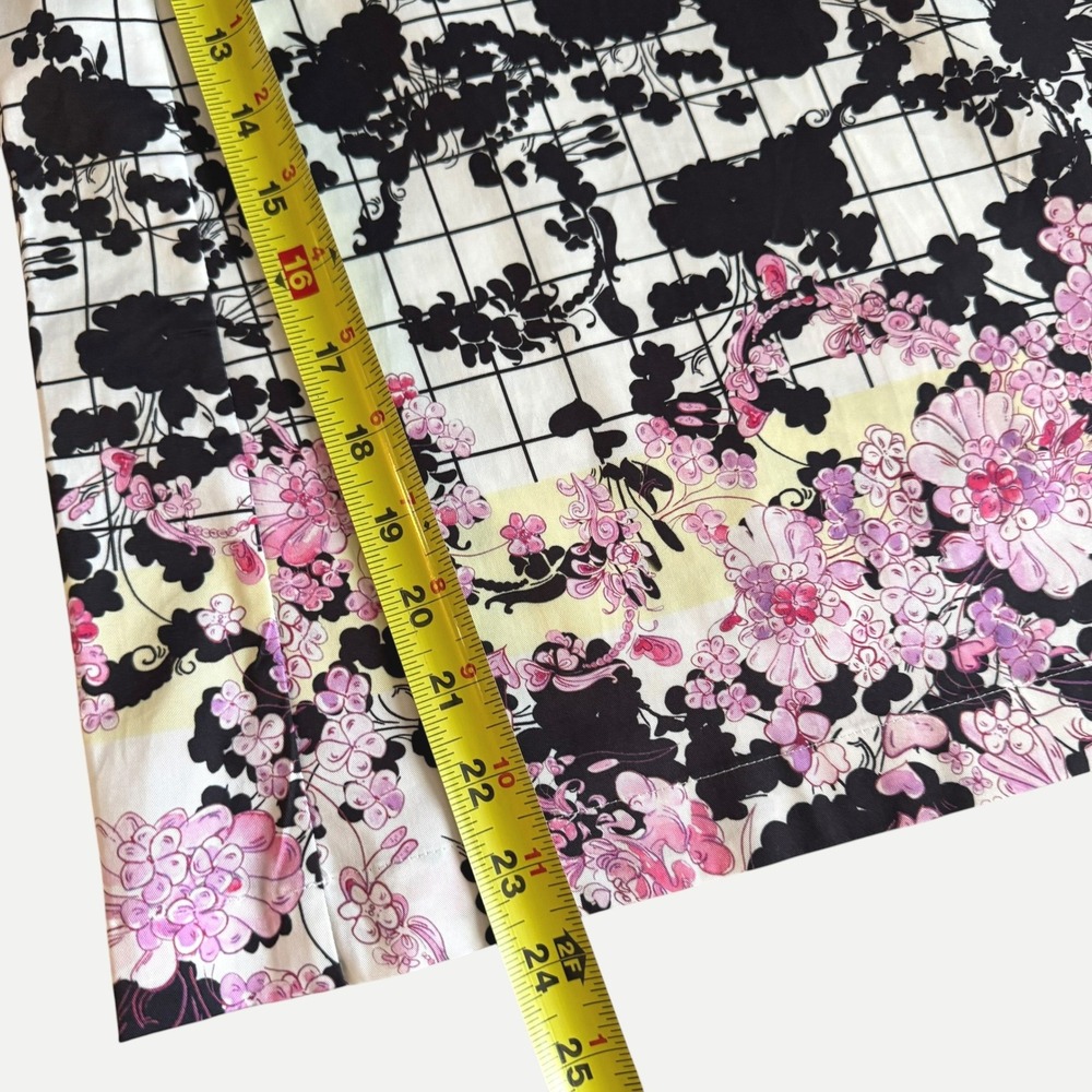 Gentile Catone Italy La Fete des Fleurs Wide Leg Cropped Pants culottes IT42 US6 - Picture 7 of 14